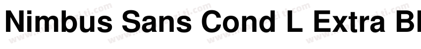 Nimbus Sans Cond L Extra Black字体转换